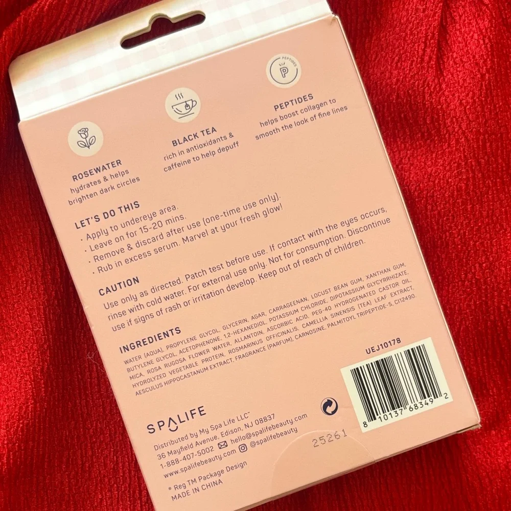Spa life Pretty in Pink Undereye Masks - Pink